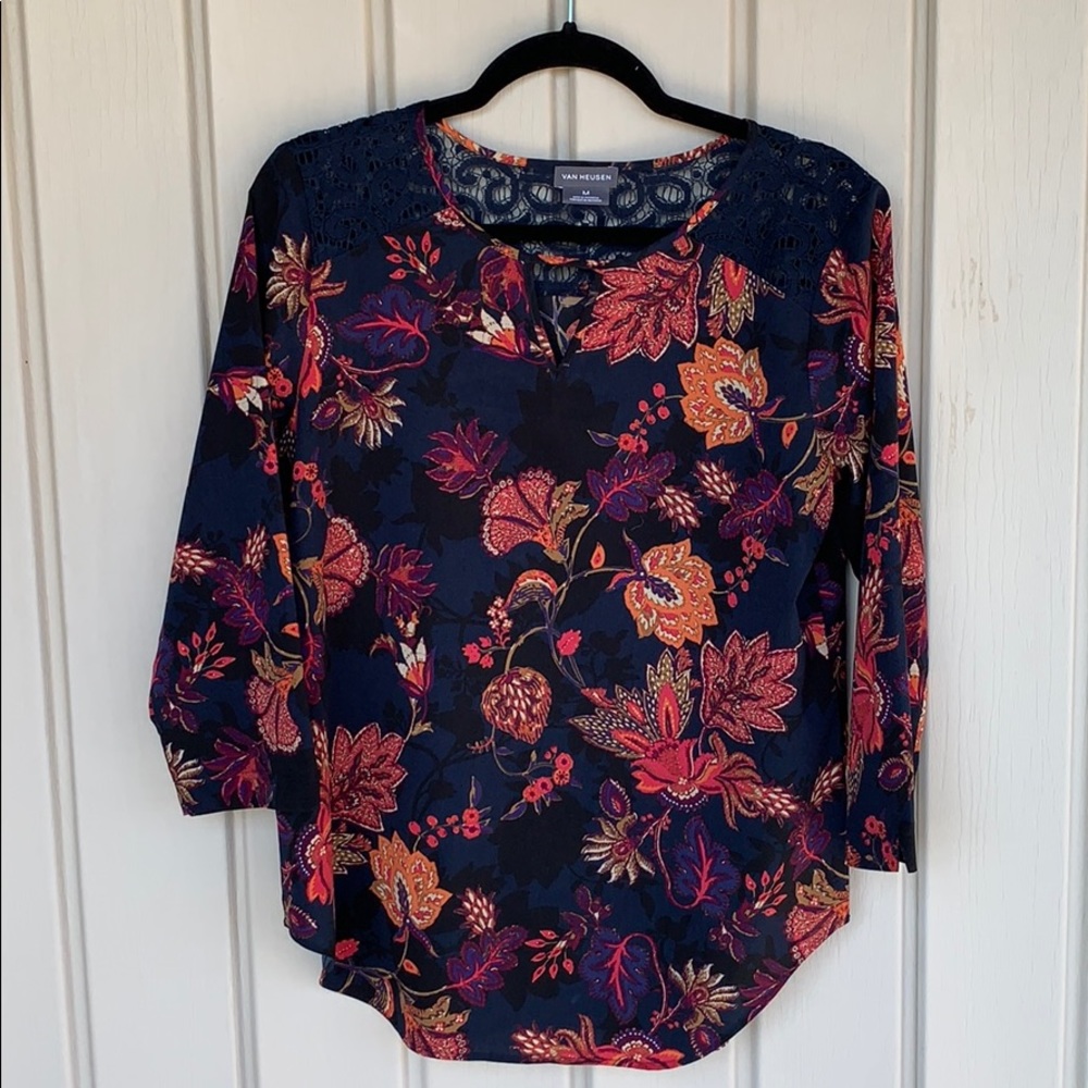 VanHusen Floral Top